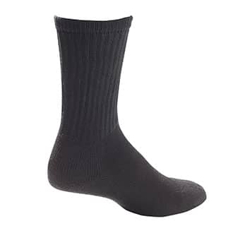 Pro Feet Postal Approved Crew Socks Black Large