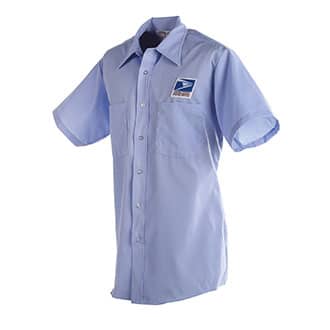Postal Uniform Shirt Mens Short Sleeve for Letter Carriers and Motor Vehicle Service Operators