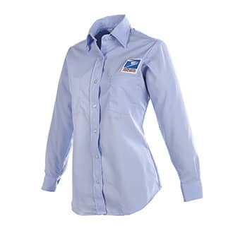 Postal Uniform Shirt Womens Long Sleeve for Letter Carriers and Motor Vehicle Service Operators