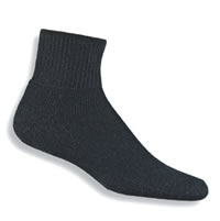 Pro Feet Postal Approved Black Ankle Socks - Small