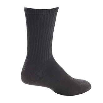 Pro Feet Postal Approved Crew Socks Black - Medium