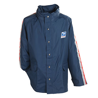 Mens Breathable Postal Rain Parka for Letter Carriers and Motor Vehicle Service Operators