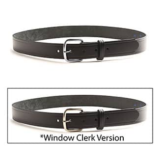 Black Leather Belt 1-1/4" Wide