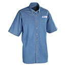 Postal Uniform Shirt Denim Short Sleeve for Mail Handlers and Maintenance Personnel