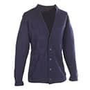 Postal Navy Cardigan Sweater for Window Clerks