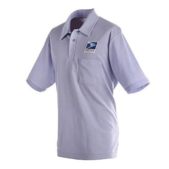 Mens Knit Polo Shirt for Letter Carriers and Motor Vehicle Service Operators