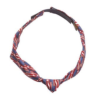 Ladies Knotted Loop Tie Stars and Stripes